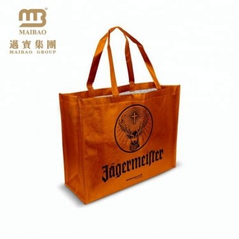 Eco-Materiale amichevole logo personalizzato stampato riciclare borsa non tessuta in poliestere a buon mercato