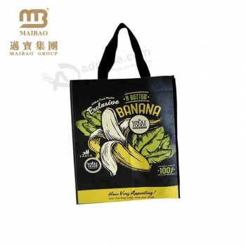 A buon mercato borsa riciclata del negozio di non tessuto del tote della drogheria di stampa su ordinazione della borsa di Maibao