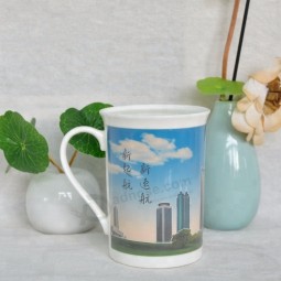 V shape customized 11oz ceramic coffee color changing magic mug