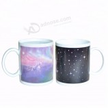 advertising black porcelain ceramic wine color changing magic mug