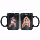 matte black color changing ceramic mug import from china