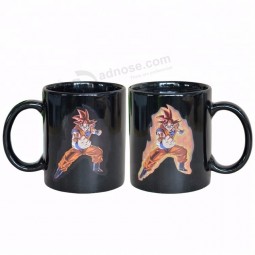 matte black color changing ceramic mug import from china