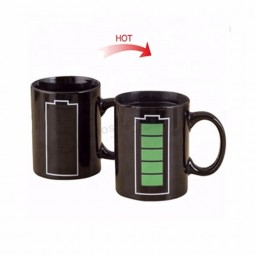 porcelain coffee magic cup ceramic mug with logo as promotional personalized gift