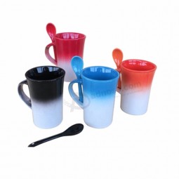 Wholesale 11oz outdoor ceramic magic mugs factory custom color change mug customized logo printing cup