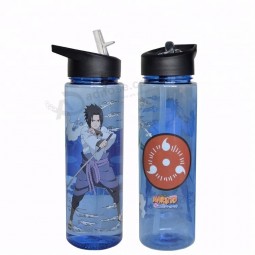 Promotion gift plastic travel coffee cups mugs with straw