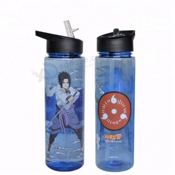 Promotion gift plastic travel coffee cups mugs with straw