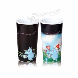 wall color change plastic insulated magic thermos travel mug