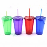 reusable PC PS PP Material Plastic cup cold color change magic water cup drinking coffee mug