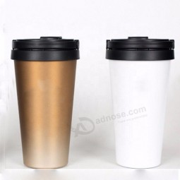 High quality magic color change stainless steel coffee mug double wall