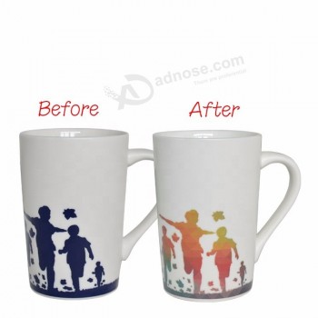 white blank color change mug ceramic sublimation magic coffee cups