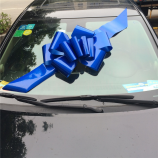Fashion Giant Car Windshield Pull Bows Metallic Blue