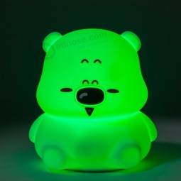 led portable lamp silicone sensor night light bear led bear table lamp