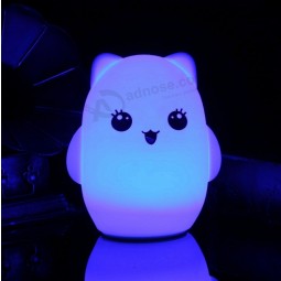 Lámpara de noche de niños de animales lindos led para escritorio de dormitorio