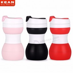 Portable flexible foldable travel coffee silicone squeeze bottle