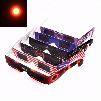 Wholesale Customer Logo Viewing Filter 3D Glasses Solar Eclipse Glasses