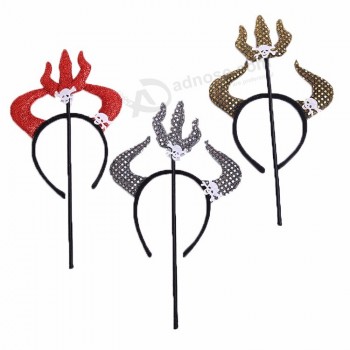 Little devil suit halloween party decorações kit cosplay wand headband set