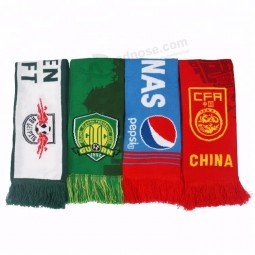 World cup Acrylic knitted soccer scarf custom
