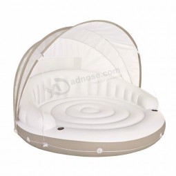 Volwassen en kinderen pvc eiland opblaasbare lounge opblaasbare tent zwembad float