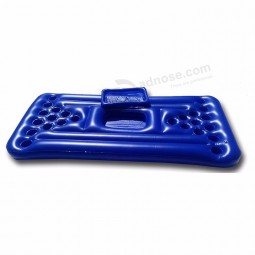 Natation piscine pvc partie radeau et salon table gonflable flottant flotteur de bière-pong flotteur