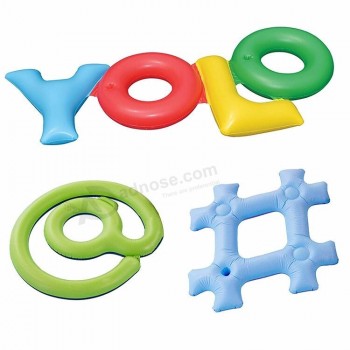 Inflatable Swimming Pool Fun Raft inflatable letter Pool Float toys