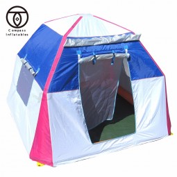 Outdoor inflatable camping dome floating tent