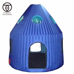 Bule kleur pvc opblaasbare camping bruiloft tent