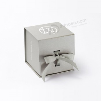 Caixa de presente de papelão jóias de papel de luxo com impressão do logotipo
