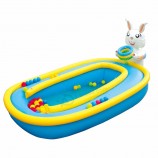 Inflatable Baby Swimming Pool With Basketball Hoop Water Game