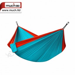 Manufacture trending parachute fabric custom backpacking camping hanging tree printed kids double hammock