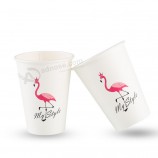 оторная марка оптовая продажа пользовательских печати логотипа одностеночный кофе бумажный стаканчик чая с пластиковой крышкой для сока