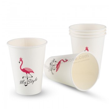 Wholesale high quality OEM single wall food grade disposable paper material cup with custom logo