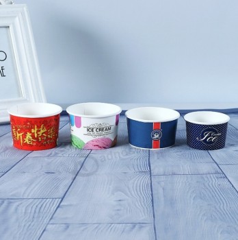 Otor Marke Brauch dein eigenes Food Grade Papier Einwegbecher und Deckel für Eiscreme