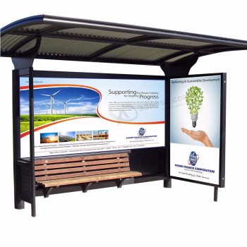 2019 Outdoor advertising newest bus shelter custom design