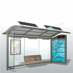 太陽電池式バス待合所のカスタムデザイン