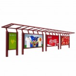 Street Stainless Steel Furniture Metal Waterproof Bus Stop Custom