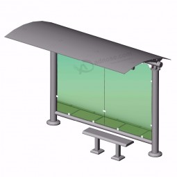 Metal Bus Stop Shelter Stainless Steel Bus Stop Shelter