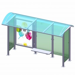 металлическая автобусная остановка укрытие на открытом воздухе печатная плата автобусная остановка