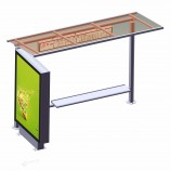 Bus Stop Shelter Stainless Steel Bus Station with Beach