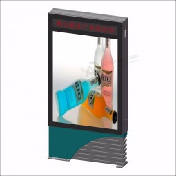 Piedistallo in alluminio light box led led digital advertising scatola leggera