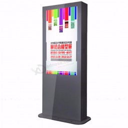 Pisos impermeables de pie de publicidad lcd touch kiosk
