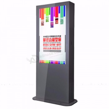 Pisos impermeables de pie de publicidad lcd touch kiosk