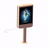 Custom shape lamp post advertising led light box