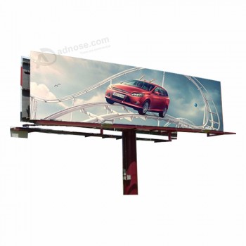 Estrutura de aço frente e verso publicidade billboard unipole