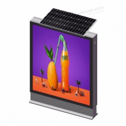 Energia solar publicidade caixa de luz personalizada