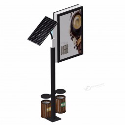 Outdoor street pole advertising light box custom