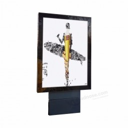 Double sided led light box with scrolling light box