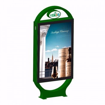 Double sided led lightbox mupi for advertisement display