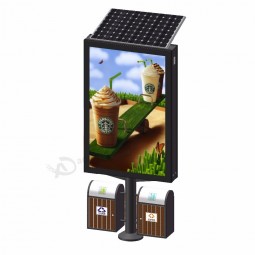 Mobiliário de exterior solar publicidade caixa de luz personalizada