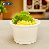 奥托品牌厂家批发oem food garde透明一次性塑料包装汤杯和圆顶盖