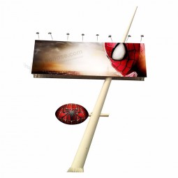 Adverting banner building inclined bar double sided fronlit billboard with your logo